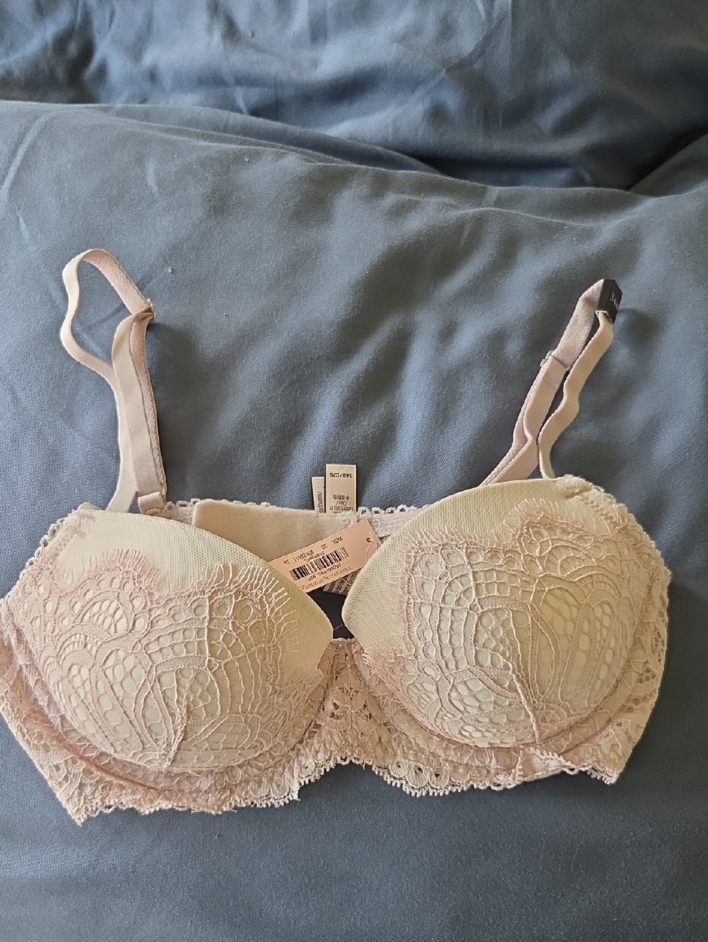 Victoria's Secret Lace Push-Up Bra in Light Pink NWT